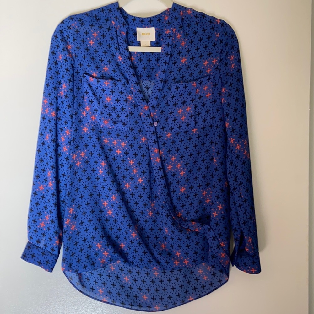 Anthropologie Maeve Long-Sleeved Blouse